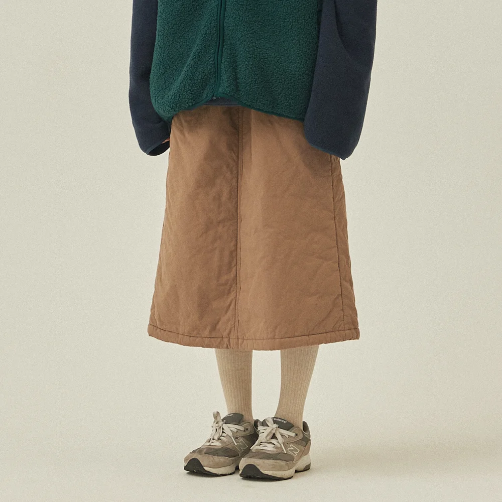 PADDING SKIRT(BROWN)