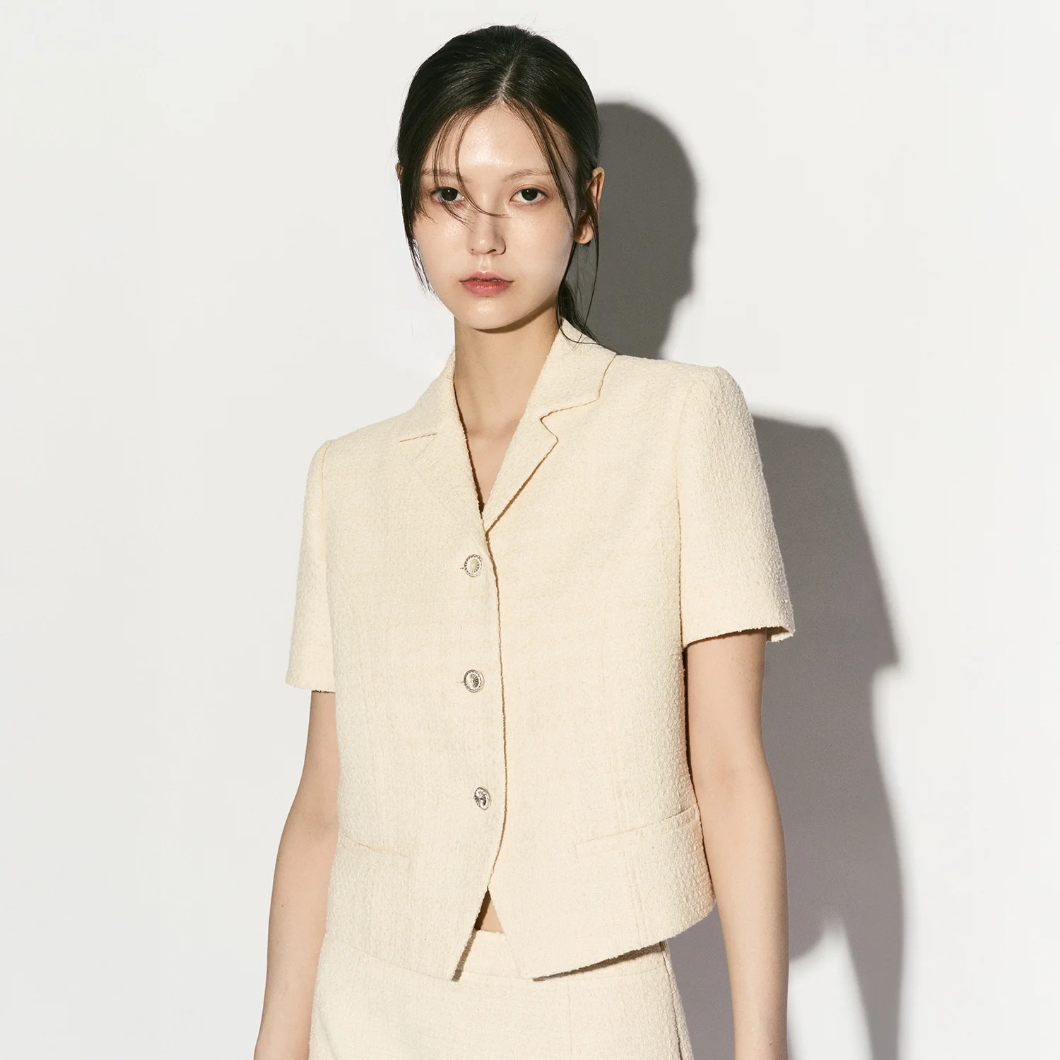 TWEED HALF-SLEEVE JACKET