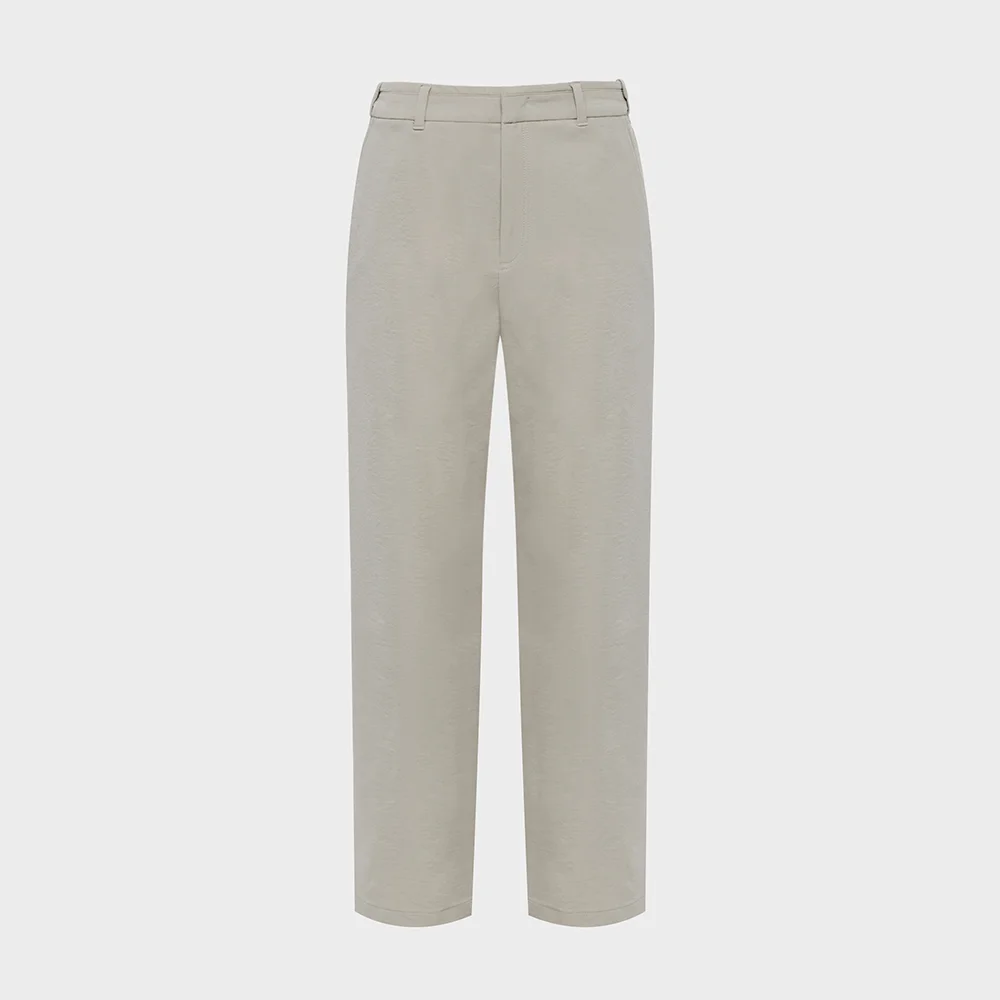 LAYER 7 (層次 7) 女裝 標準 彈性 褲子_Light Beige_DWU25356E1