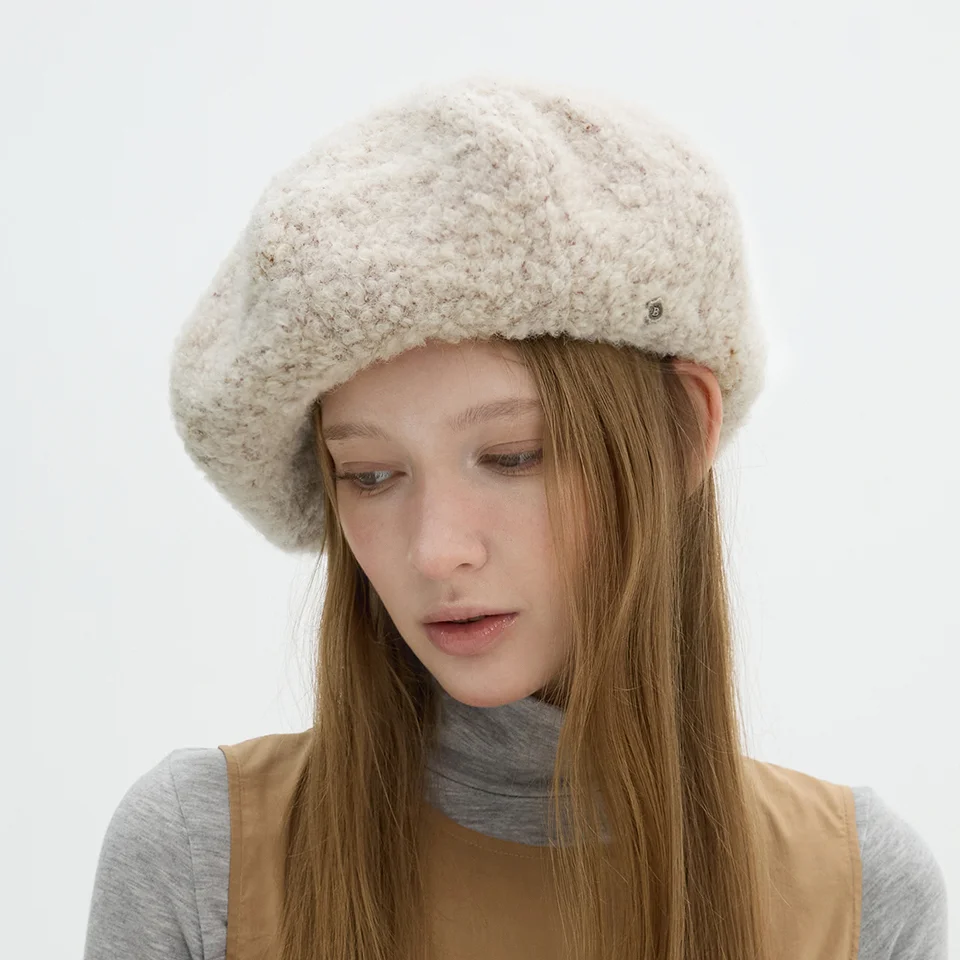 Furry Wide Volume Beret