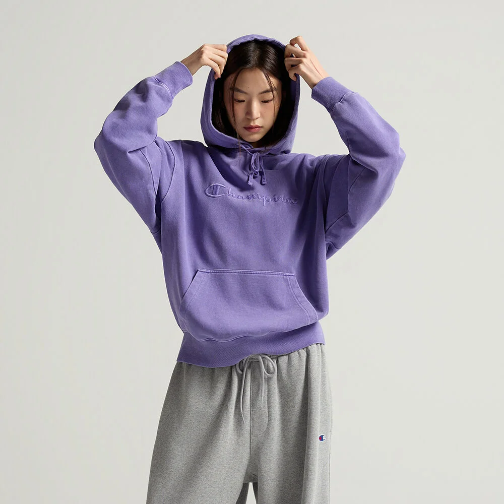 大 標誌 Pigment 寬鬆版型 連帽衫 T恤 Purple