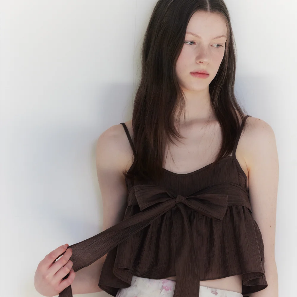 1次預訂 Lily Bow Bustier_brown
