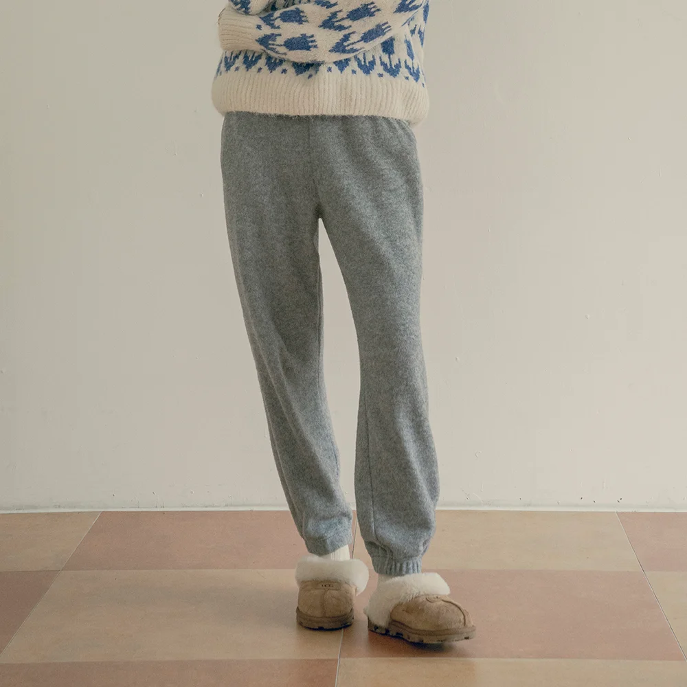 P3178 Knit jogger pants_Gray