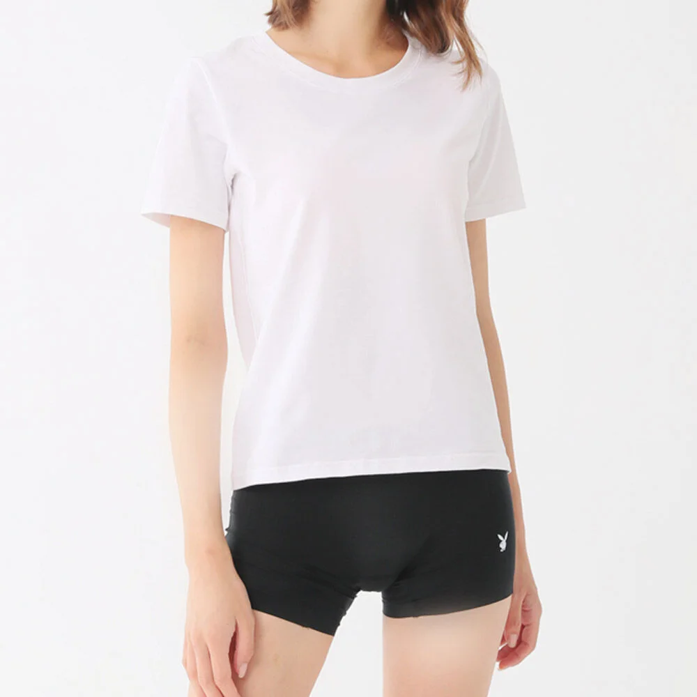 女裝 基本款 四角內褲 內褲 1張 黑色/白色 PWD2601-WH