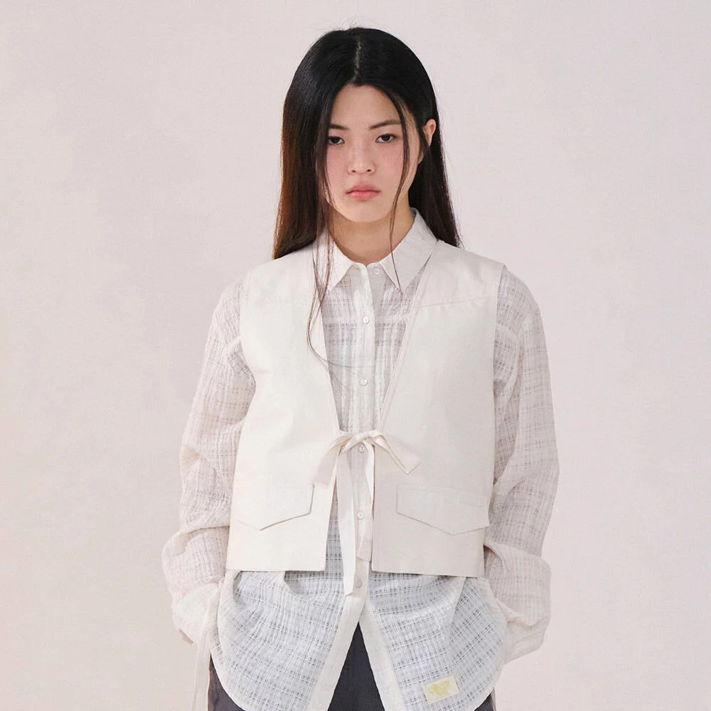 女裝 綁帶款 Ivory