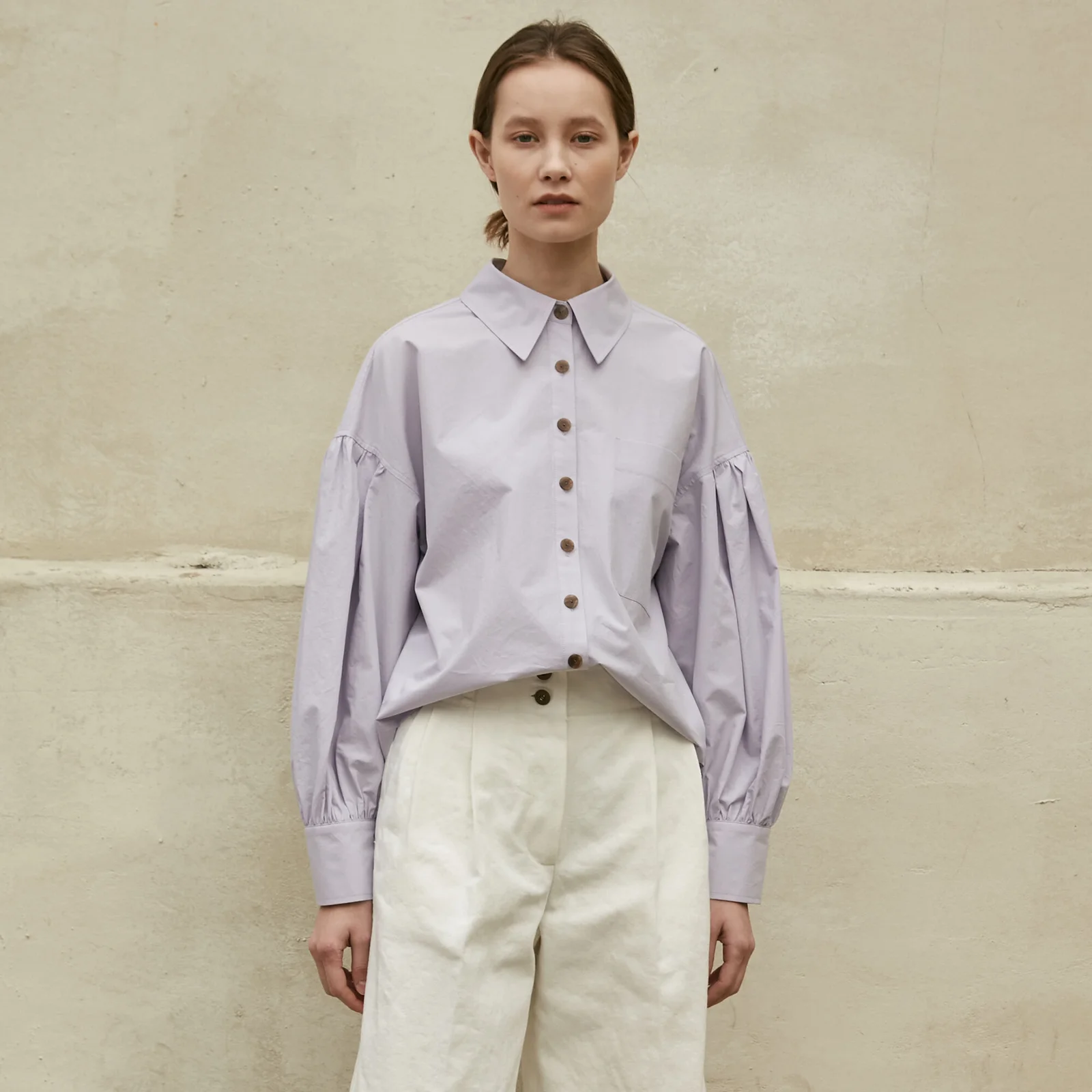 Shirt Button Down Purple