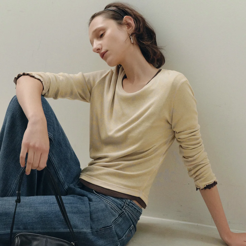 Asti Soft Layered T-Shirt (Butter)