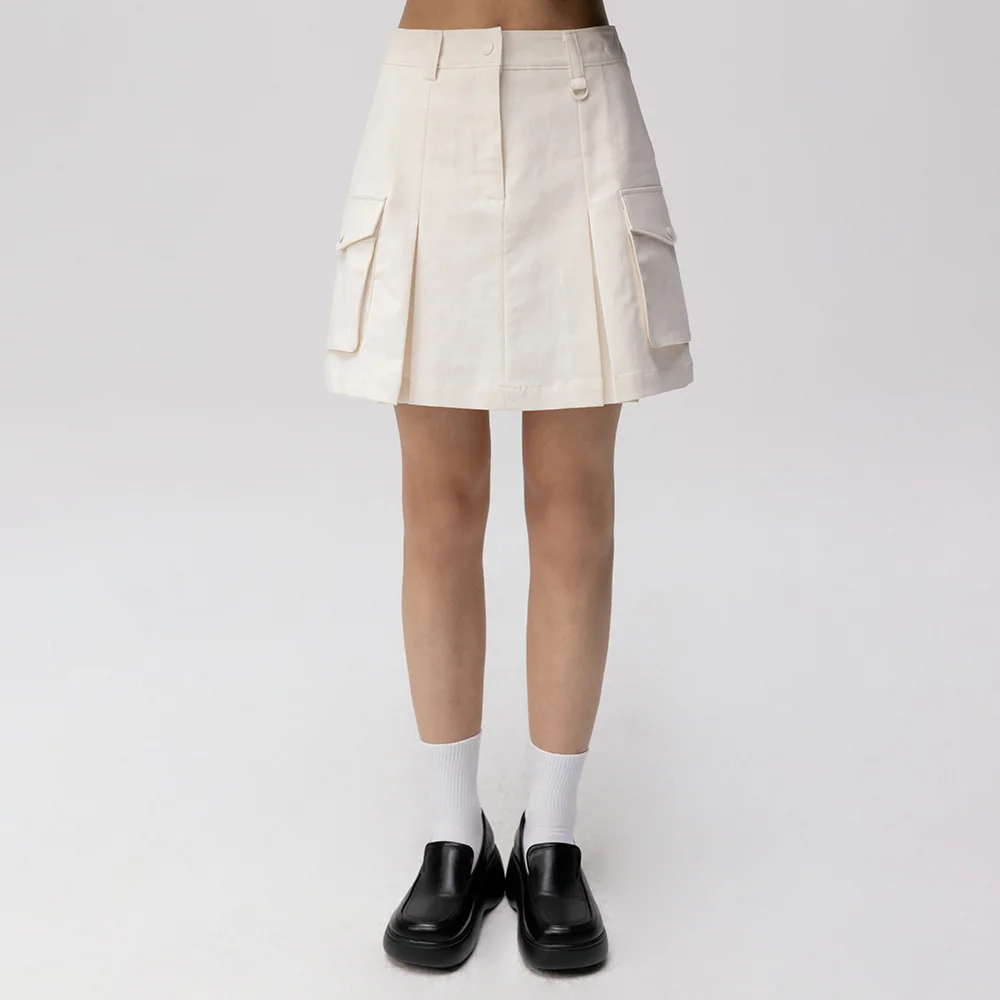 Cargo Skirt (Cream)