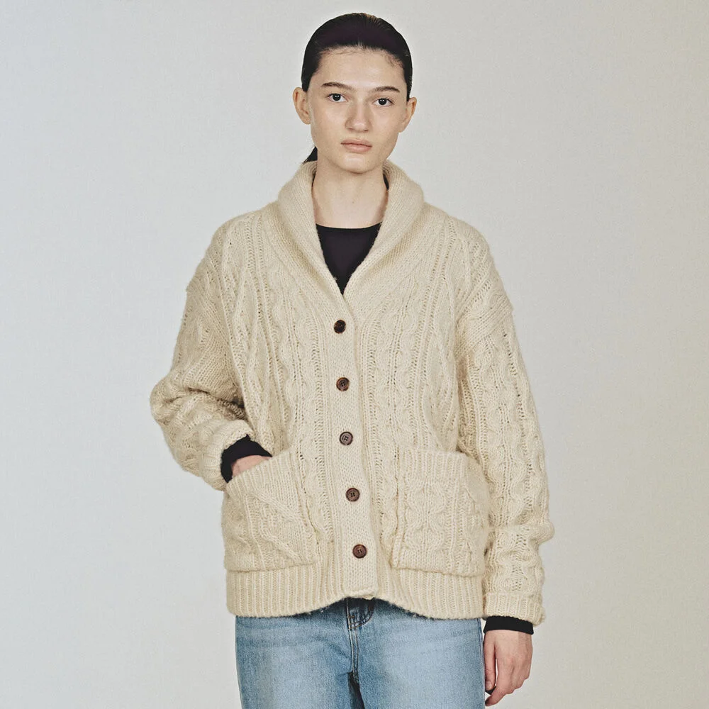 Grand Papa Cardigan (Cream)