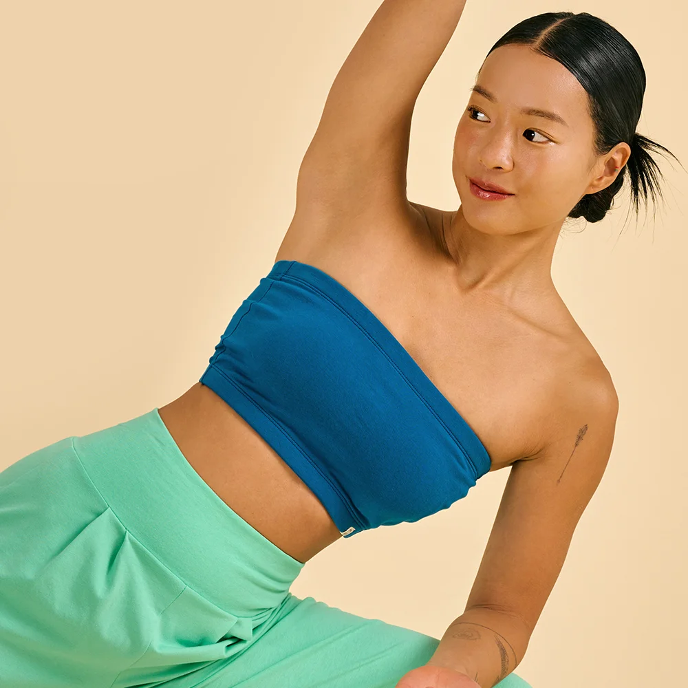 Namaste short tube top (Blue)