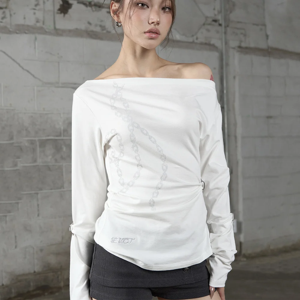 Piercing One-Shoulder Long Sleeve - IVORY