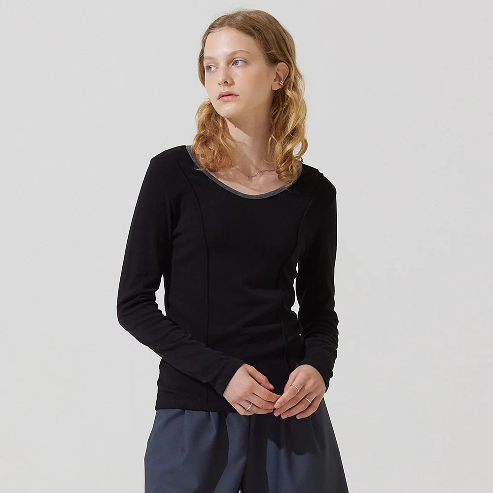 Tape point coloring t shirts - black