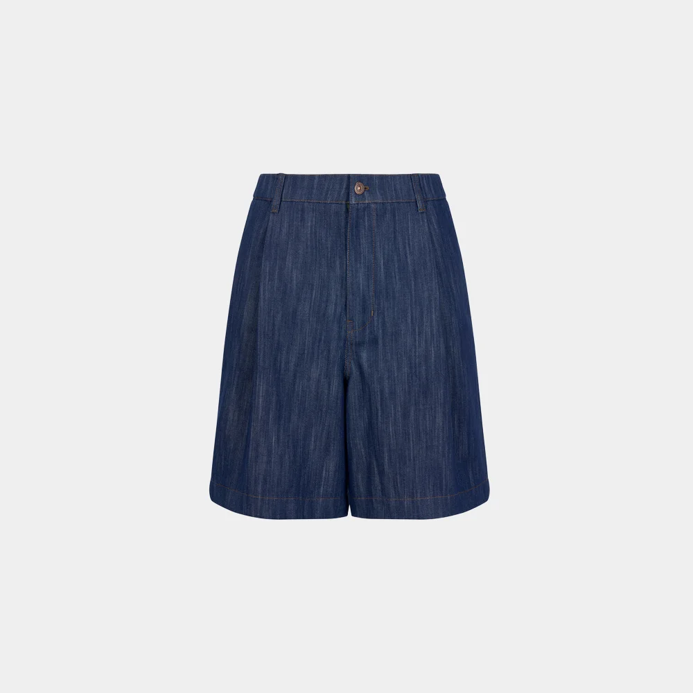 (M) RAW DENIM SHORTS - DARK NAVY