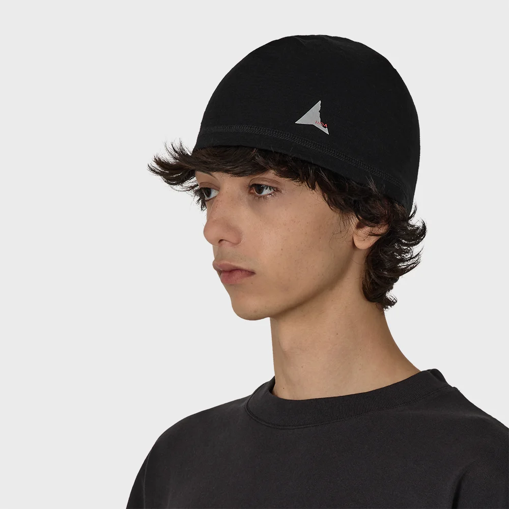 (U) LASEN THERMAL MERINO BEANIE (BLACK)