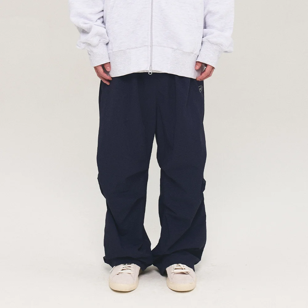 NYLON WIDE PANTS (NAVY)
