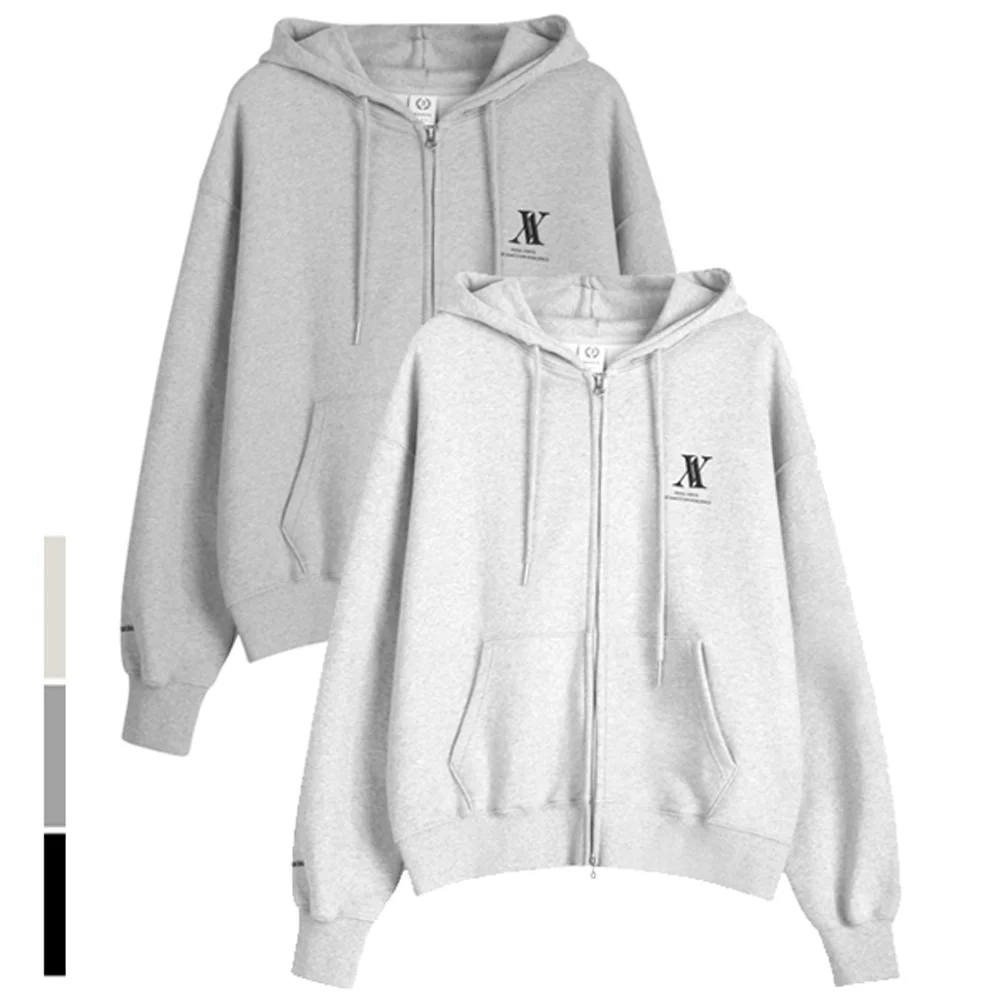 UNISEX AV OVERSIZED ZIP-UP - 4COL