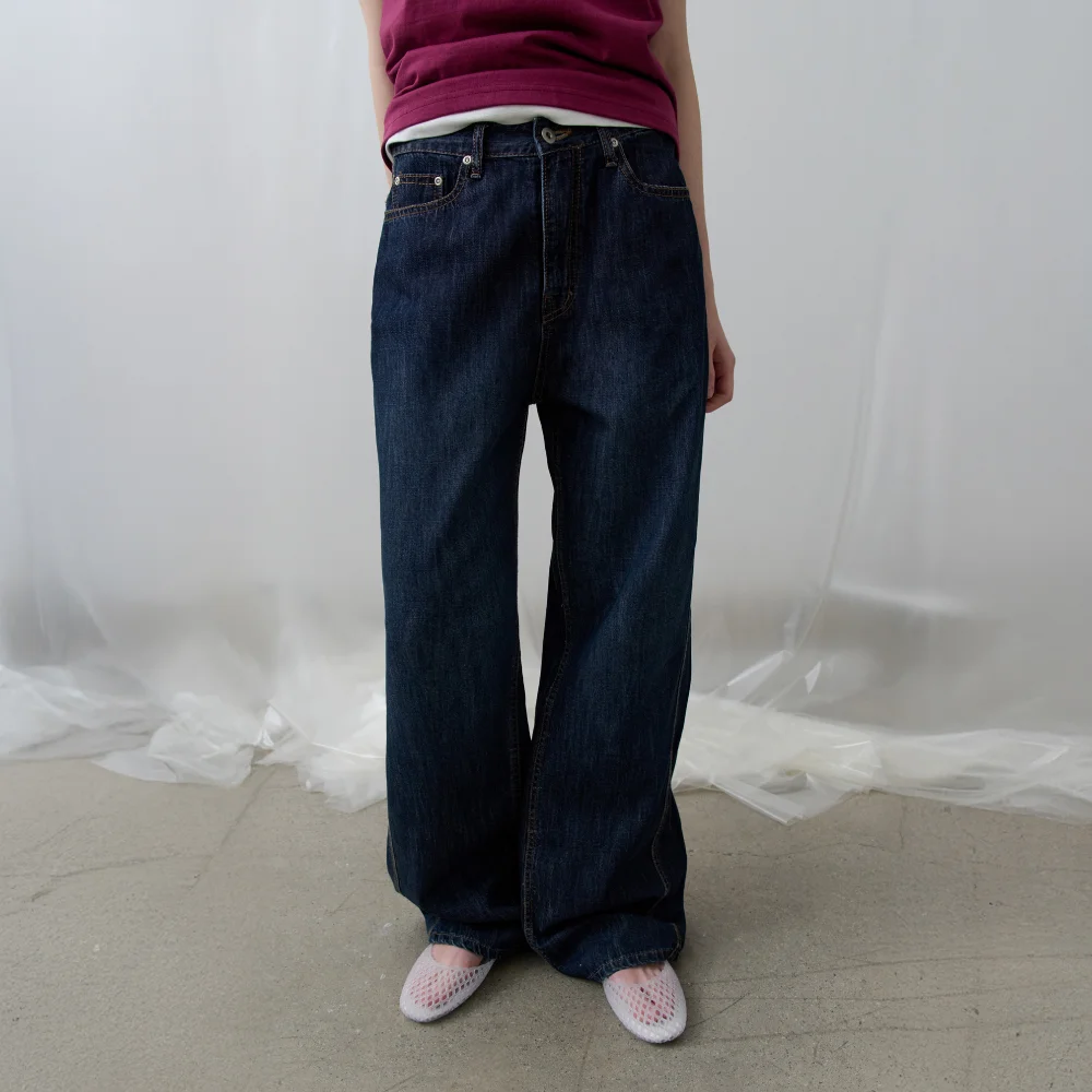 Indigo Summer Wide Denim (Deep blue)