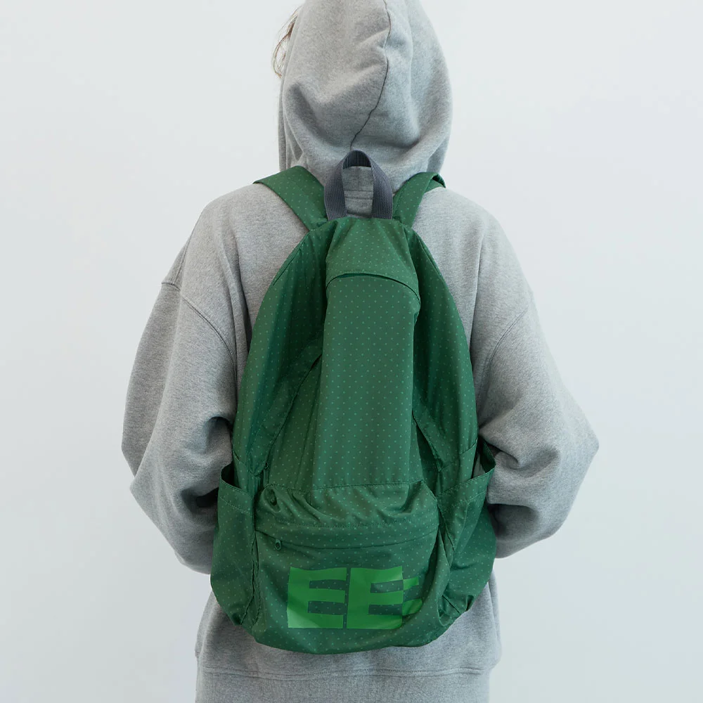 圓點 基本款 背包 (Green)
