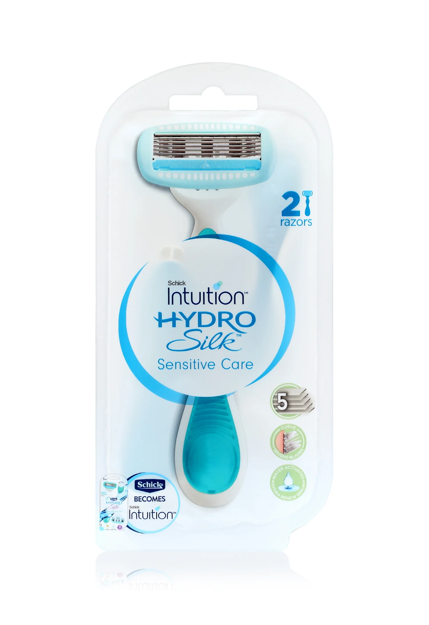 Schick Hydro 真絲 便攜 脫毛器 (5重刀片,Gel 可附加)