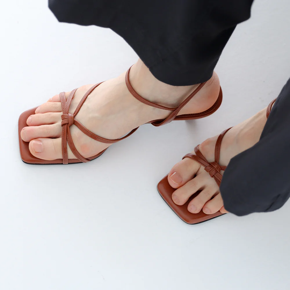 Ligne Sandal_26049_brown