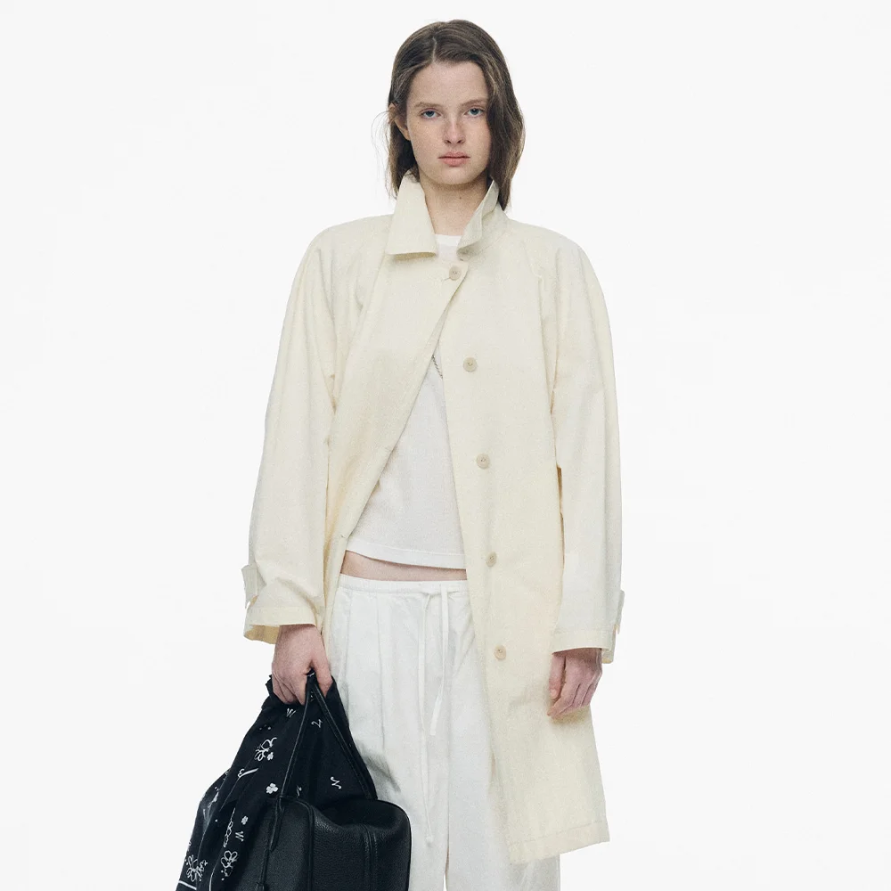 Light balmacaan trench (Off white)