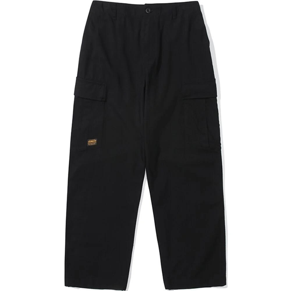 M-LABEL LOOSE-FIT RIBSTOP POCKET PANTS 黑色