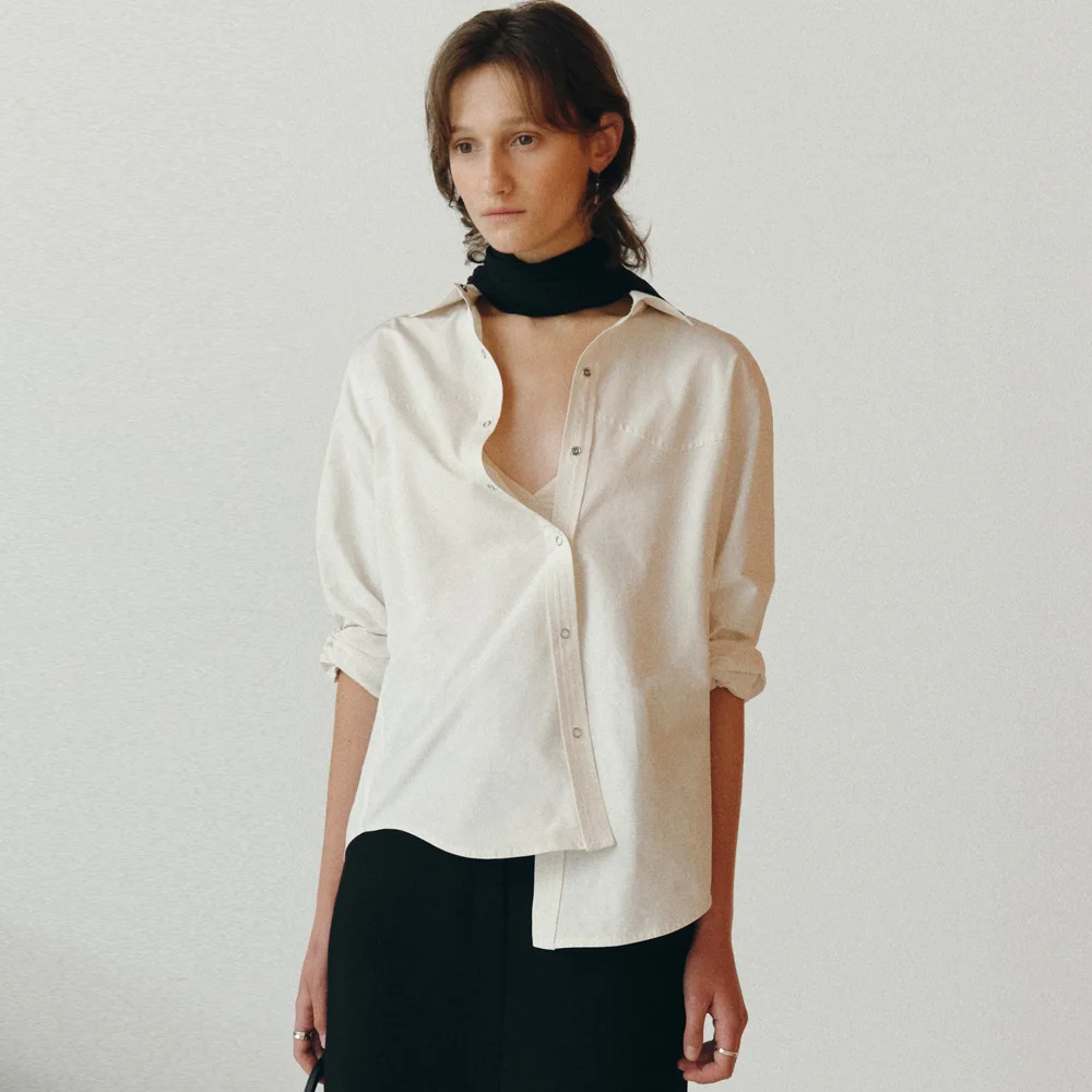 Leto Classic Cotton Shirt (Ivory)