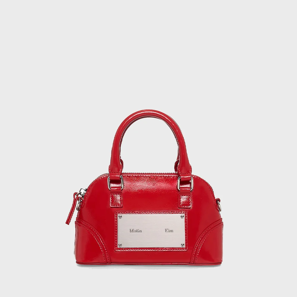 CURVE ZIP MINI BAG IN RED