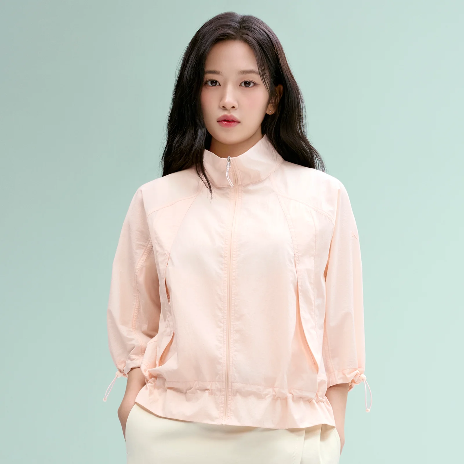 NEPA/Official Direct 7M40668 女裝 魅光 Stand Neck 短袖 外套_PEACH PINK
