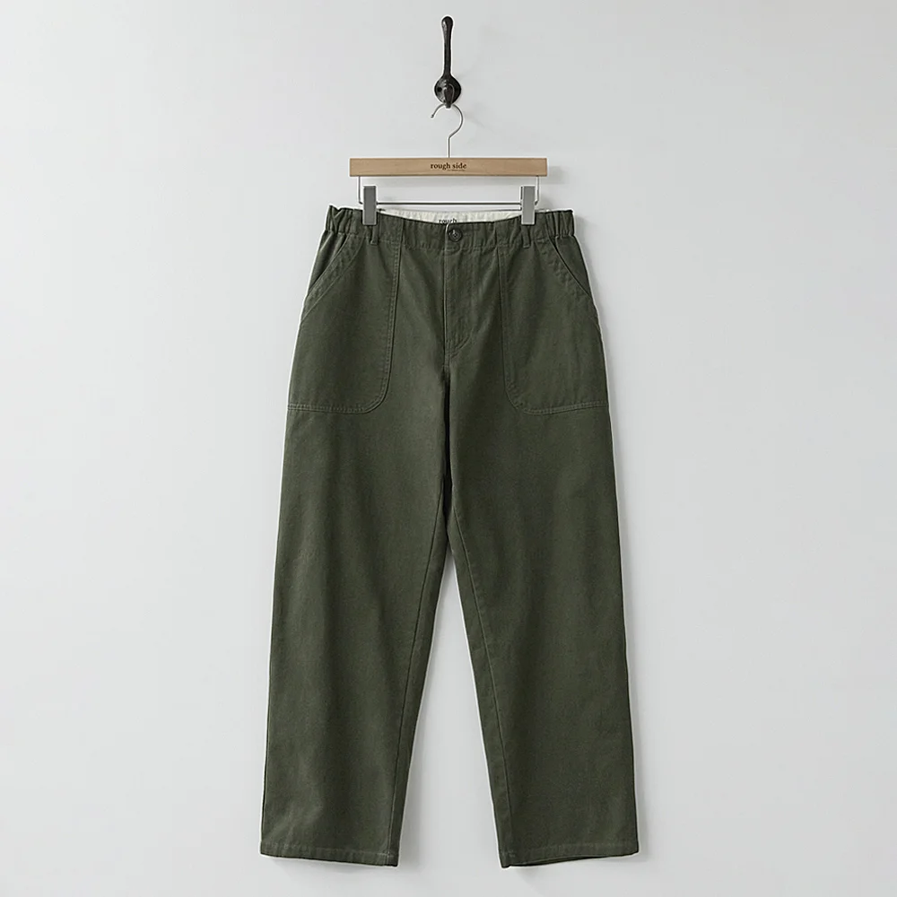 Elastic Fatigue Pants Olive