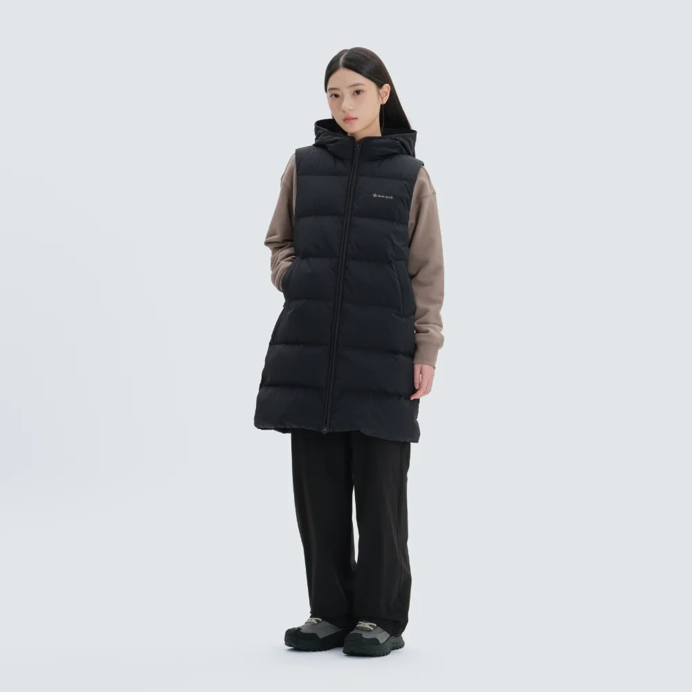 女裝 連帽衫 中長款 輕量 Down Black (S24WWGDV65)