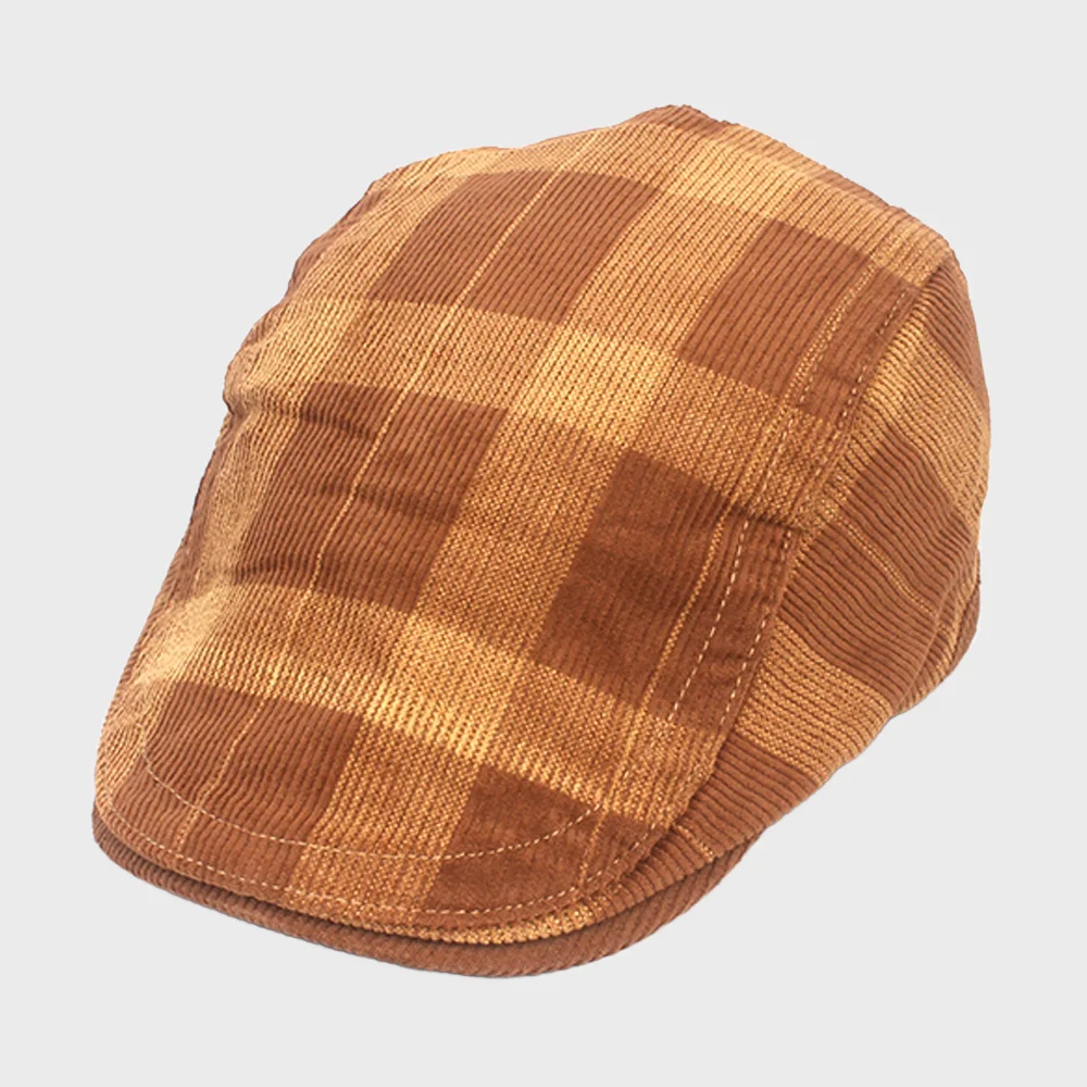 Corduroy Tartancheck Beige Huntingcap 獵人帽