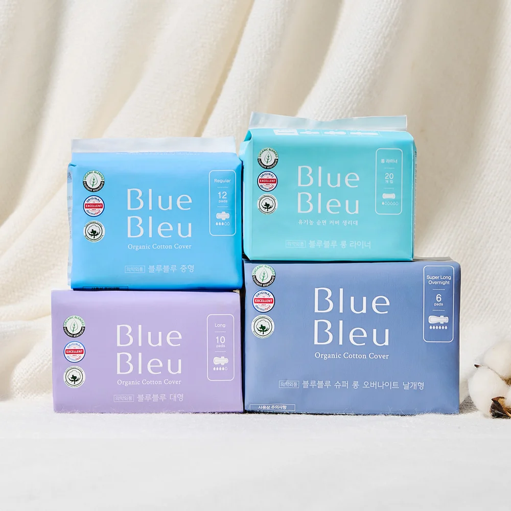 Blue Blue 衛生巾 4款 擇 1 (中號 / 大號 /晚間 / 長護墊 )