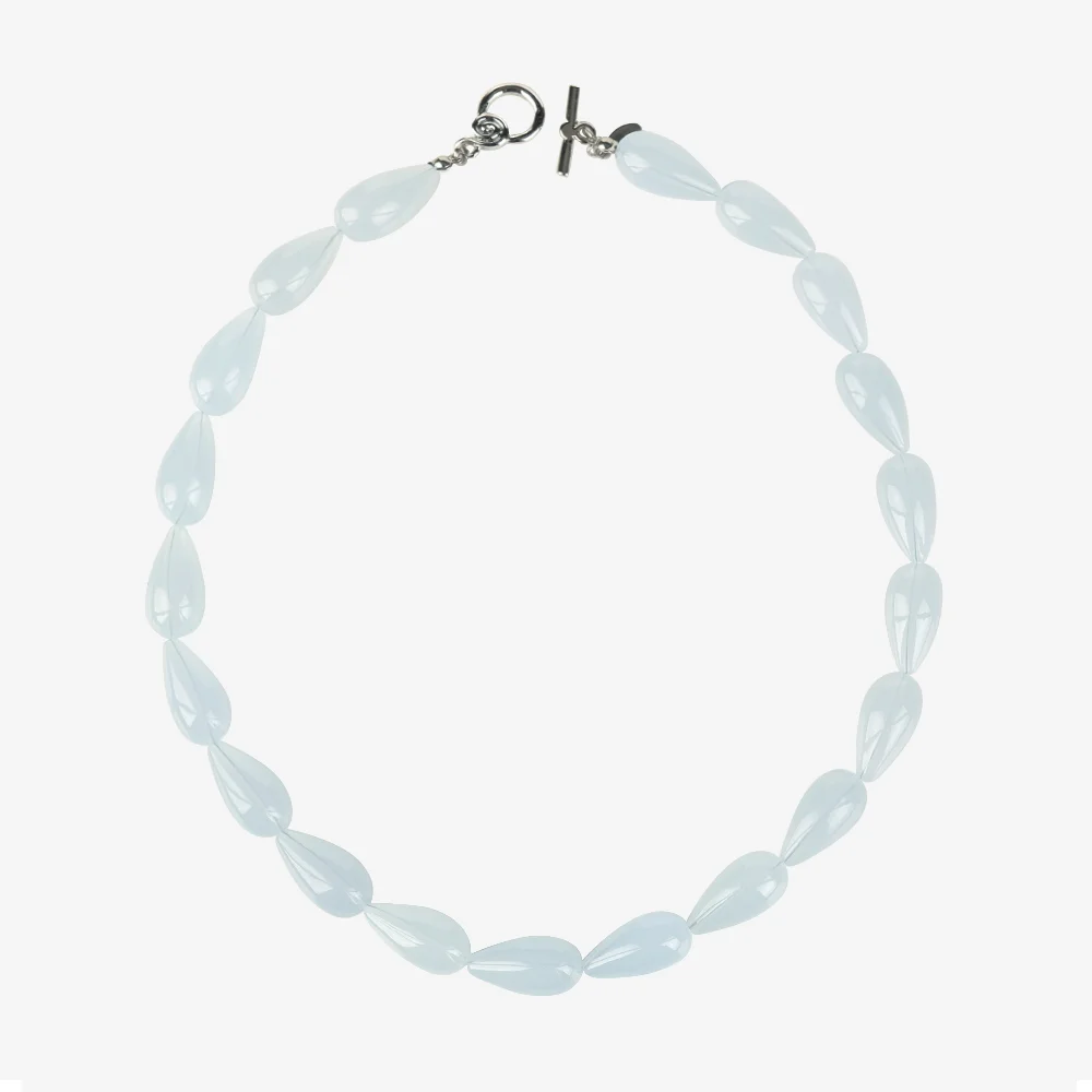Teardrop necklace, LAKE BLUE