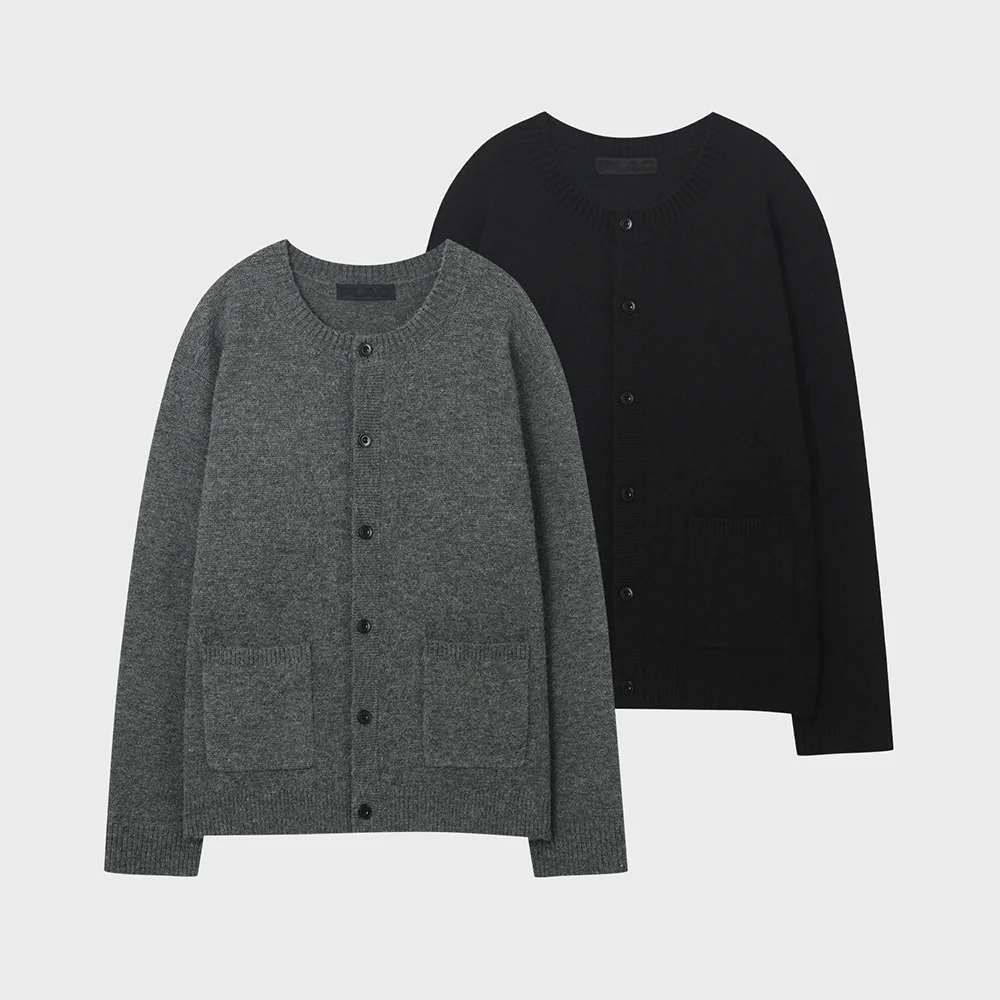 圓領 基本款 開襟外套 2colors