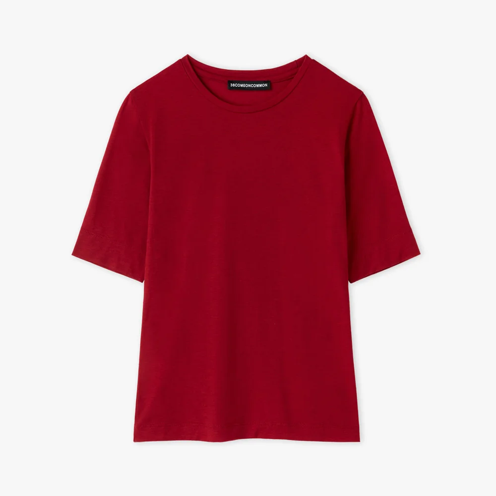 Slim Half T-Shirts (Red)