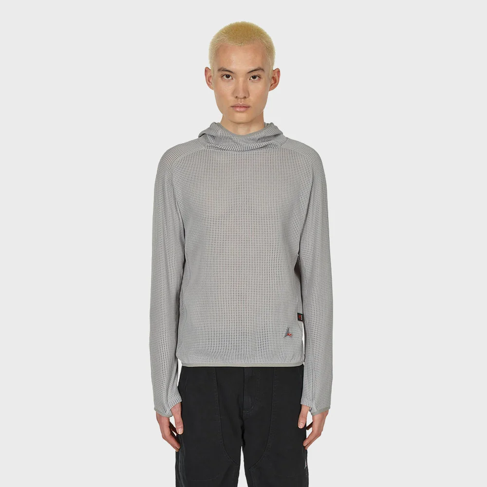 (U) MESH HOODIE (DARK GREY)