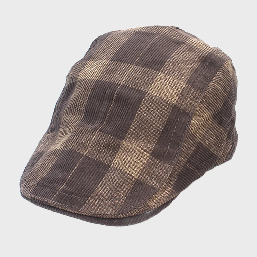 Corduroy Tartancheck Gray Huntingcap 獵人帽