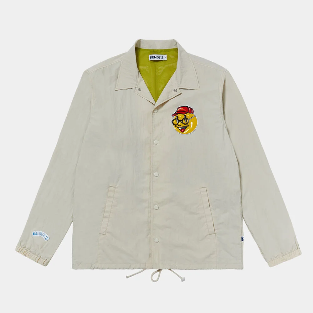 NERD SMILE COACH JACKET - BEIGE