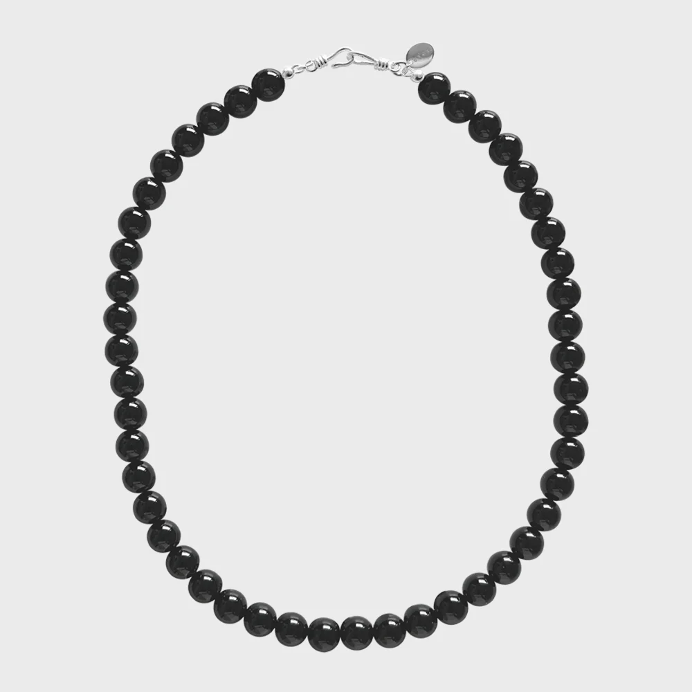 8mm Onyx Necklace