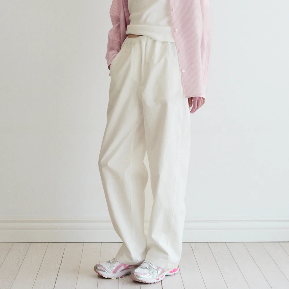 Banding Pant-White