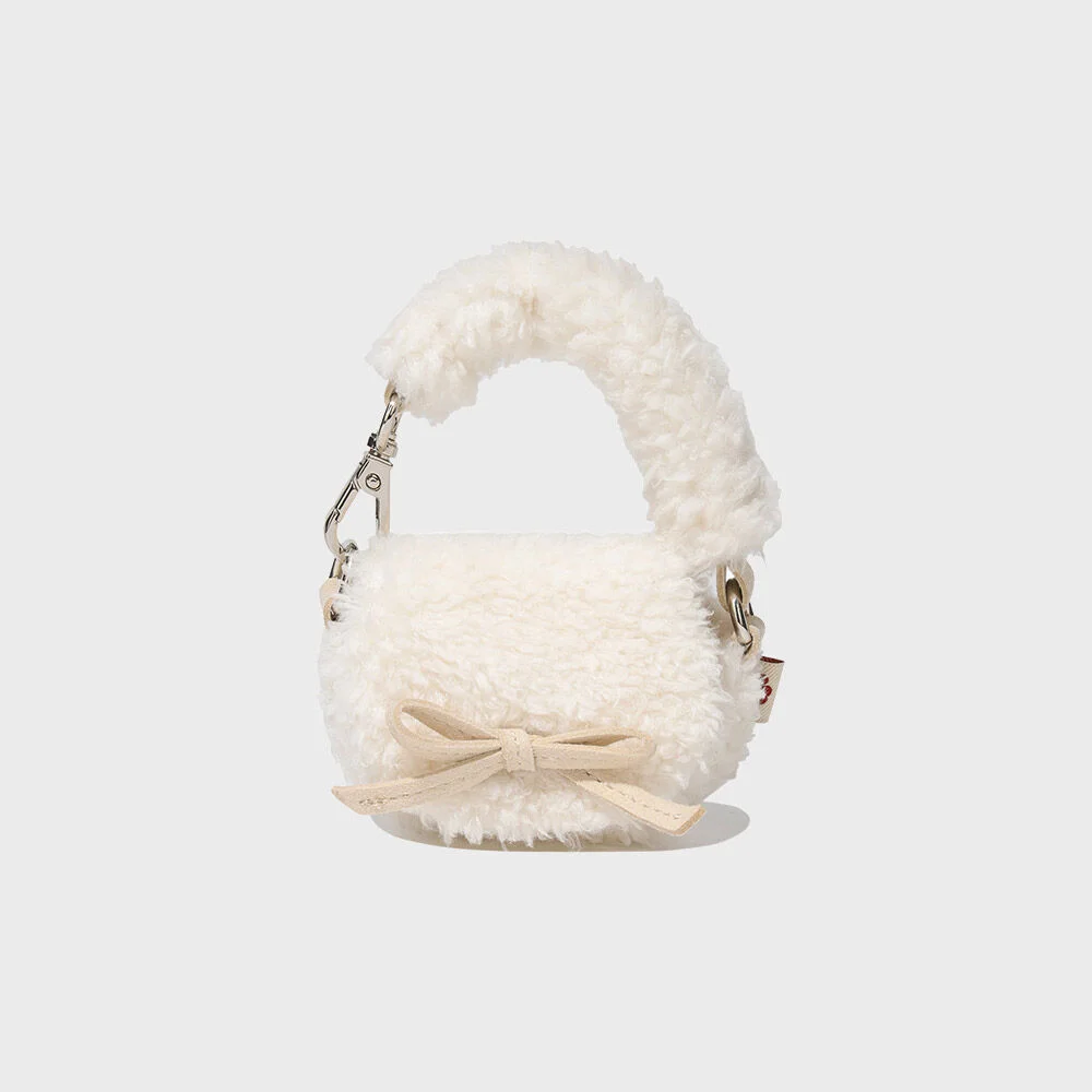 Cloverheart Fluffy 化妝袋 Ivory