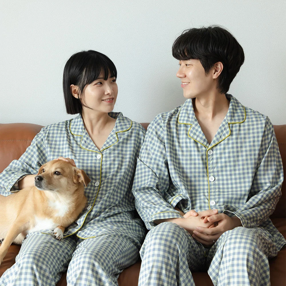 HWD 莫代爾 情侶 睡衣 長袖 套裝 (女裝1P&男士1P)