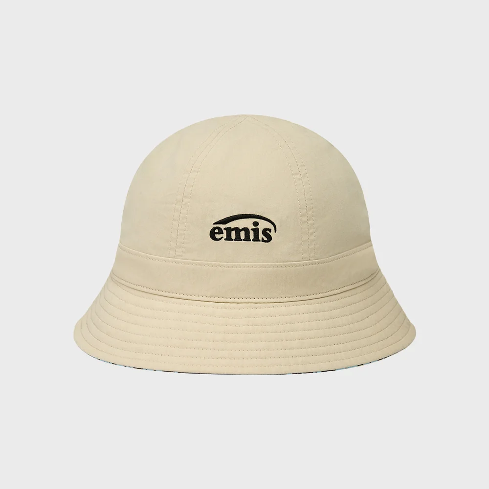 COASTAL REVERSIBLE BUCKET HAT-BEIGE