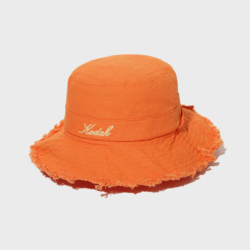純棉 夏季 漁夫帽 ORANGE