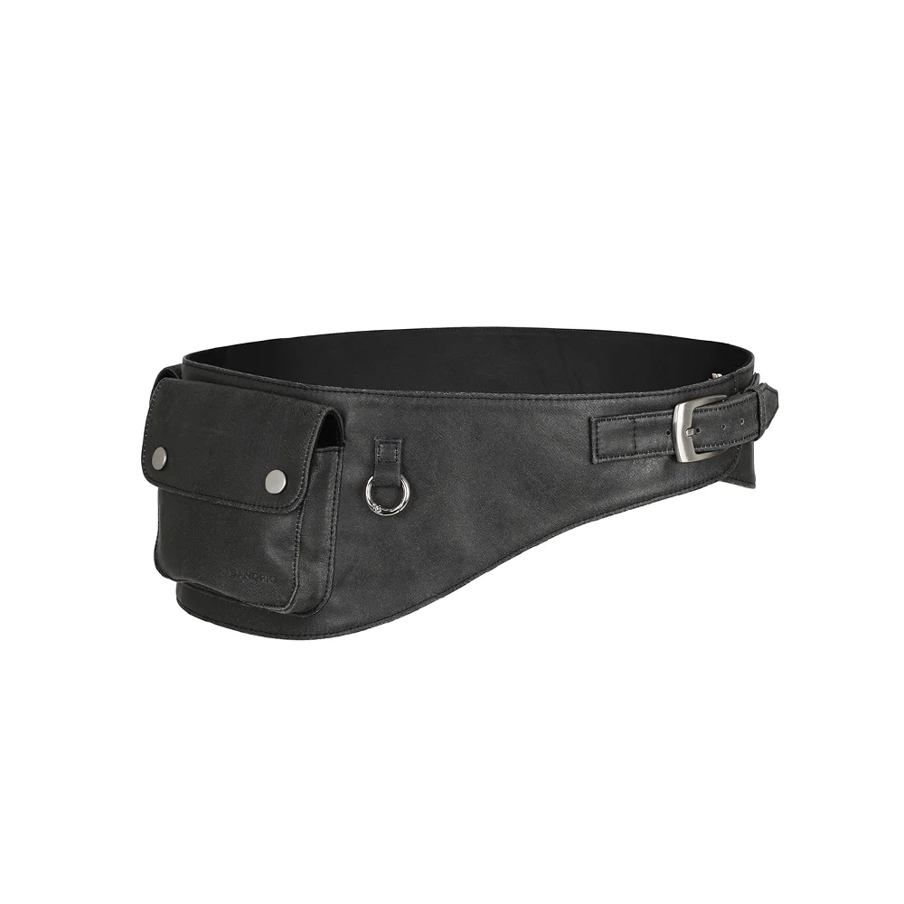 VINTAGE WASHED BELT BAG_CHARCOAL
