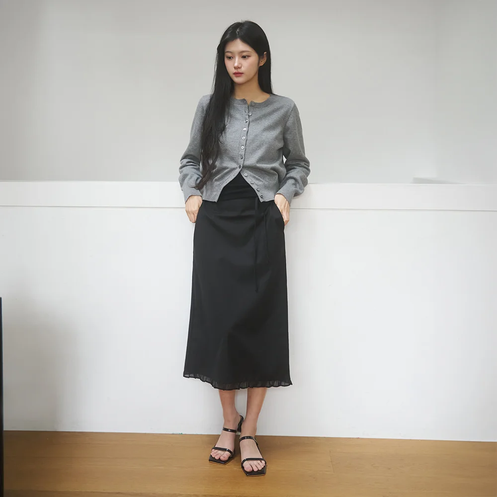 Strap Point Frill Skirt