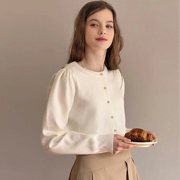 Lautre new shine Ivory knit cardigan