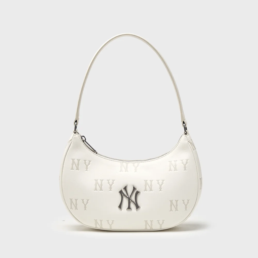 經典 Monogram 壓紋 Hobo Bag NY (Cream)