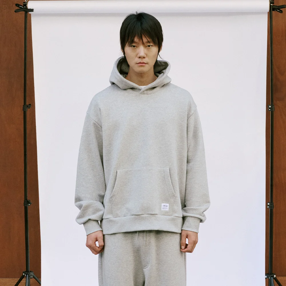 ESSENTIAL CIRCLE HOODIE (ASH GREY)